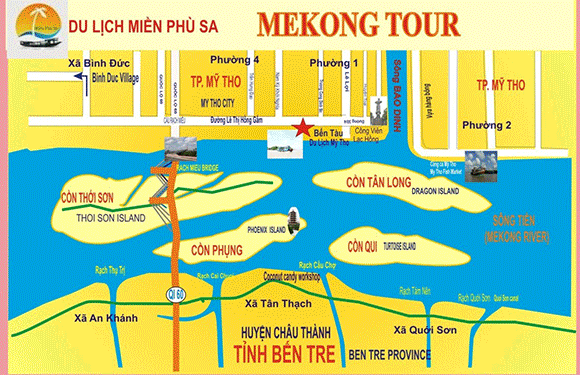 Île de Thoi Son, Destination Parfaite pour une excursion d'une journée dans la région du delta du Mékong